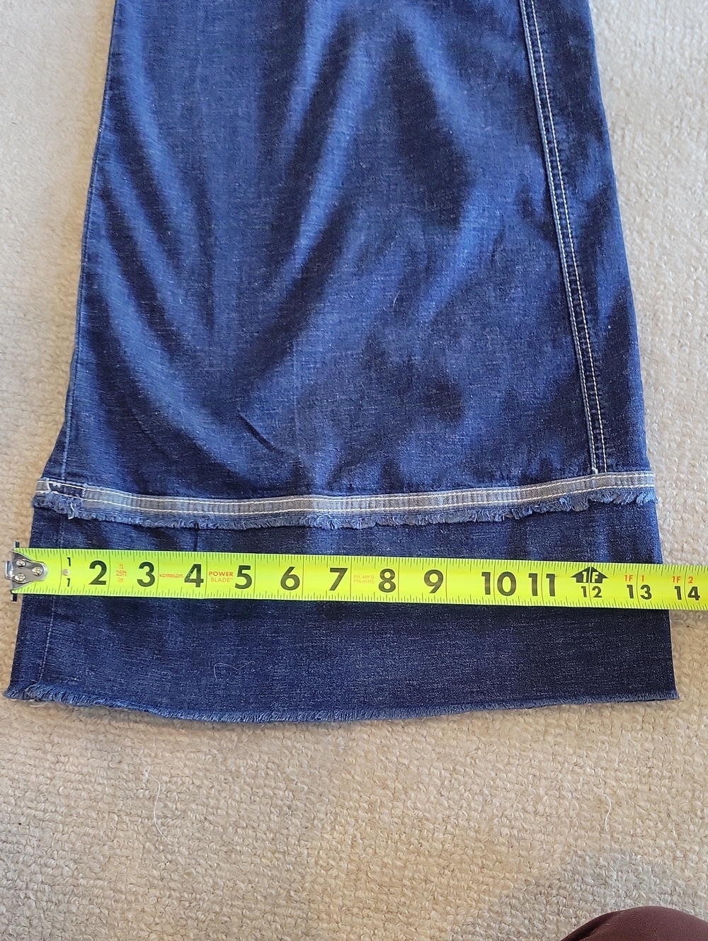 Pilcro by Anthropologie Wide-Leg Jeans in Medium Blue Wrap Belt - Picture 7 of 11